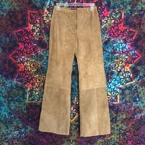 100% Genuine Leather Bell Bottoms (BR)